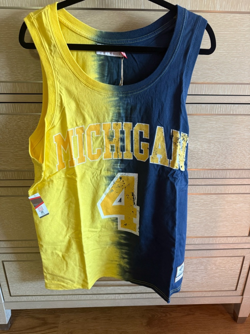 Chris Weber Michigan Mitchell & Ness Tank Top